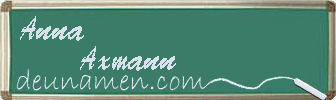 Anna Axmann Visitenkarte